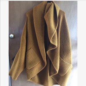 Sleeping in snow cocoon sweater